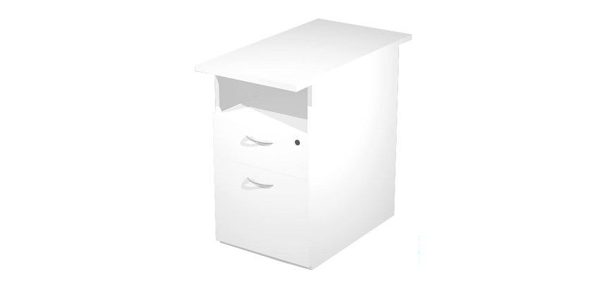 Cassettiera altezza scrivania l 43 x p 80 x h 720 cm fornita smontata