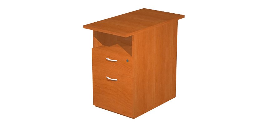 Cassettiera altezza scrivania l 43 x p 80 x h 720 cm fornita smontata