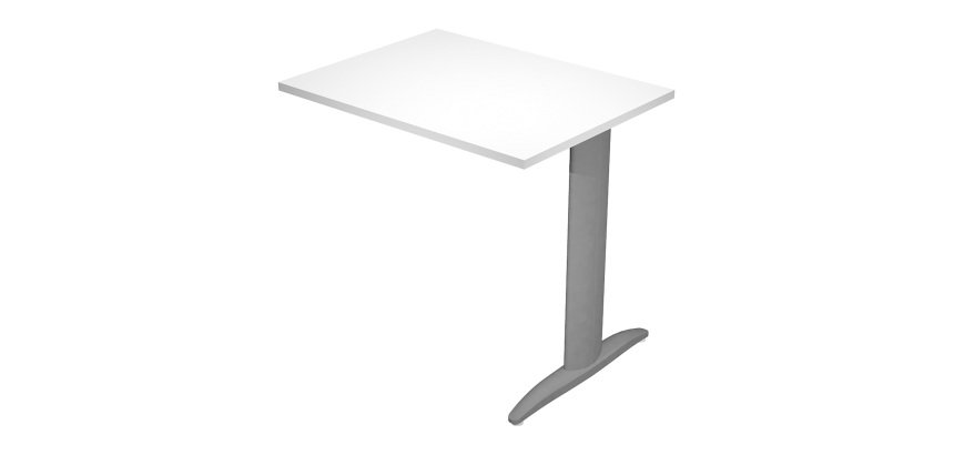 Allungo per scrivania Base Plus gamba ad L in metallo l 80 x p 60 x h 72 cm