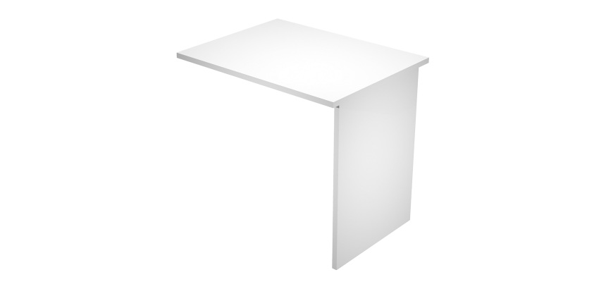 Allungo per scrivania Lione gambe a pannello l 80 x p 60 x h 72 cm