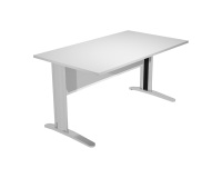 Desk L metal legs depth 80 x height 72 cm