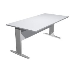 Scrivania con gambe a L in metallo p 80 x h 72 cm