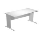 Scrivania con gambe a L in melaminico-metallo p 80 x h 72 cm