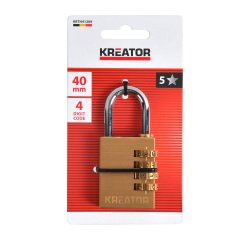 Candado con 4 dígitos Kreator