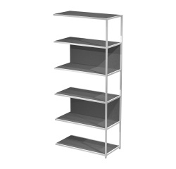 Modulo aggiuntivo per libreria componibile Doe l 90 x p 44 cm bimateriale metallo-melaminico con 1 fianco intermedio