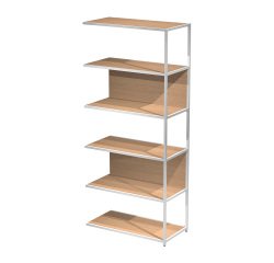 Modulo aggiuntivo per libreria componibile Doe l 90 x p 44 cm bimateriale metallo-melaminico con 1 fianco intermedio