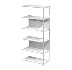 Modulo aggiuntivo per libreria componibile Doe l 90 x p 44 cm bimateriale metallo-melaminico con 1 fianco intermedio