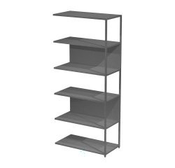 Additional module for modular bookcase Doe l 90 x d 44 cm bimaterial metal-melamine with 1 intermediate side