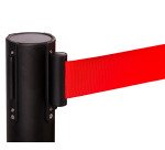 Poteau de guidage noir à sangle - 3m