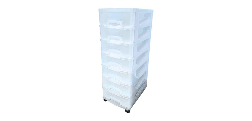 Whitefurze Storii 7 Drawer Storage Tower