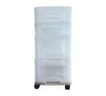 Tour de rangement Whitefurze Storii 4 tiroirs