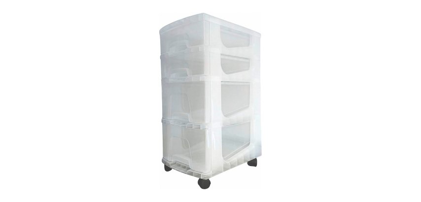 Whitefurze Storii 4 Drawer Storage Tower