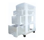 Tour de rangement Whitefurze Storii 4 tiroirs