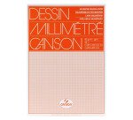 Papier millimétré canson papier blanc sans grain 100g 50x65cm unicolore bistre