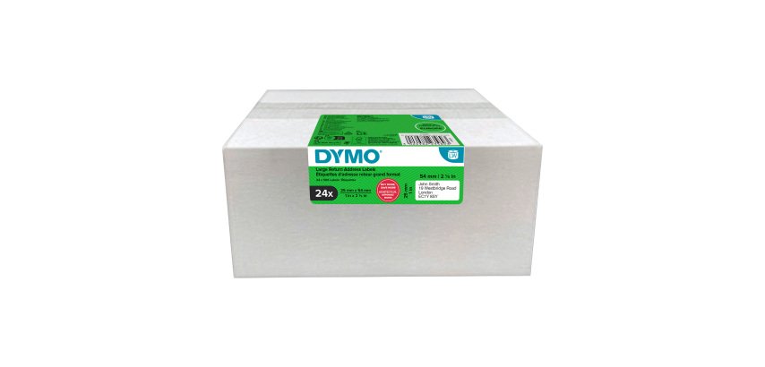Étiquettes 25 mm x 54 mm DYMO LabelWriter - Rouleau de 500 étiquettes - Boîte de 24 rouleaux