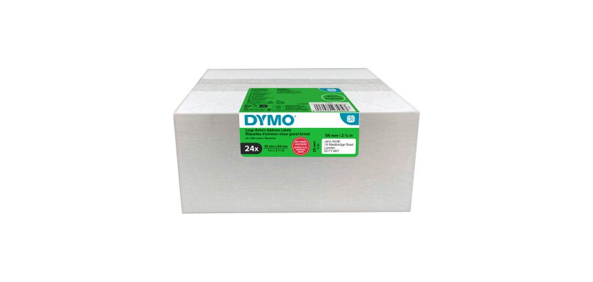 Étiquettes 25 mm x 54 mm DYMO LabelWriter - Rouleau de 500 étiquettes - Boîte de 24 rouleaux
