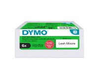 Étiquettes pour badges nominatifs 41 mm x 89 mm DYMO LabelWriter - Rouleau de 300 étiquettes - Boîte de 6 rouleaux