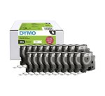 Rouleau polyester DYMO D1 12 mm écriture noire - Boîte de 20 rouleaux