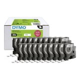 Rouleau polyester DYMO D1 12 mm écriture noire - Boîte de 20 rouleaux