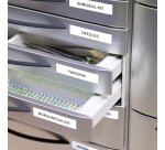 Rouleau polyester DYMO D1 12 mm écriture noire - Boîte de 20 rouleaux