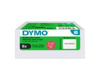 Étiquettes 54 mm x 70 mm DYMO LabelWriter - Rouleau de 320 étiquettes - Boîte de 6 rouleaux