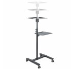 StarTech.com ADJPROJCART chariot et support multimédia Noir