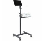 StarTech.com ADJPROJCART chariot et support multimédia Noir
