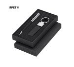 Set penna e portachiavi RPET personalizzabile