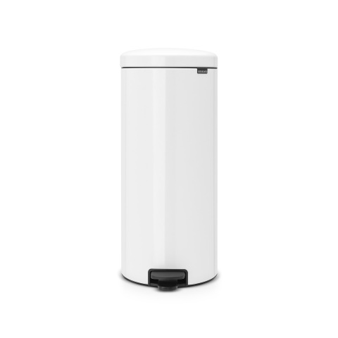 Papelera metálica con pedal 30L Brabantia NewIcon Blanco