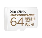 SanDisk Geheugenkaart Max Endurance 64 GB microSDXC UHS-I Klasse 10