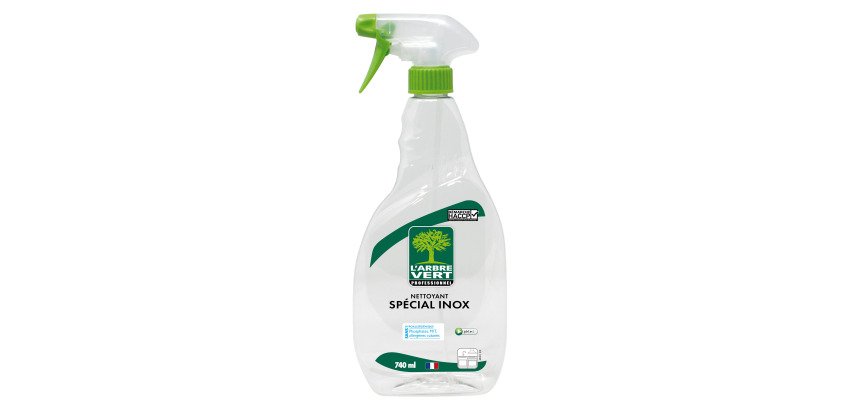 Reiniger speciaal roestvrij staal L'Arbre Vert Professionnel – Spray van 740 ml