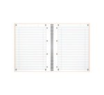 Cuaderno espiral Oxford International Notebook A+ 23 x 29,7 cm - perforado 4 agujeros - blanco rayado - 160 páginas