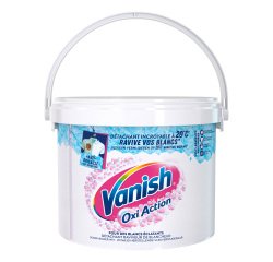 Détachant poudre Vanish Oxi Action Blanc – Seau de 2,7 kg