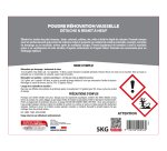 Poudre rénovation vaisselle SPADO – détache et remet à neuf – Seau de 5 kg