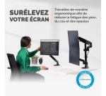 Vertical dual monitor arm with 2 USB ports Fellowes Platinum Series