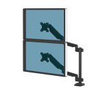 Bras porte-écran double vertical avec 2 prises USB Fellowes Platinum Series