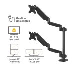 Vertical dual monitor arm with 2 USB ports Fellowes Platinum Series