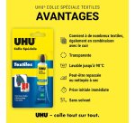Colle créative UHU pour le textile 19 ml