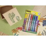 Colle pailletée Glitter Glue UHU couleurs Original - Etui de 6