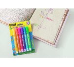Colle pailletée Glitter Glue UHU couleurs Shiny - Etui de 6