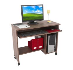 Scrivania portacomputer bordo soft lato utilizzatore l 92 x p 45 x h 76