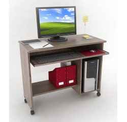 Scrivania portacomputer bordo soft lato utilizzatore l 92 x p 45 x h 76