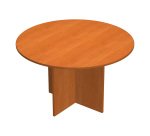 Tavolo riunioni rotondo diametro 120 cm con gambe a croce