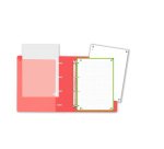 Carpebloc 4 anillas Europeanbinder Oxford Live & Go A4+ con recambio 5x5 sandia