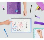 Cuadernos Write&erase tapa dura Folio 80 hojas 4x4 colores tendencia Oxford - Pack 4 + 1 GRATIS