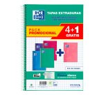 Cuadernos Write&erase tapa dura Folio 80 hojas 4x4 colores tendencia Oxford - Pack 4 + 1 GRATIS