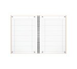 Cahier à spirales Oxford Notebook B5 17,6 x 25 cm – blanc ligné - 160 pages