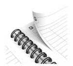 Cahier à spirales Oxford Notebook B5 17,6 x 25 cm – blanc ligné - 160 pages