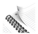 Cuaderno espiral Oxford International Notebook B5 17,6 x 25 cm - Pequeños cuadros - 160 páginas
