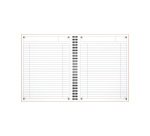 Cahier spirale Oxford International Notebook 14,8 x 21 cm ligné 6 mm 160 pages